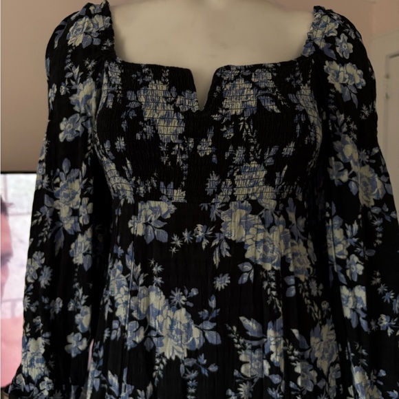 Free People | Jaymes Midi Floral Y2K Bohemian Western Summer Leg Slit Dress - Picture 9 of 9